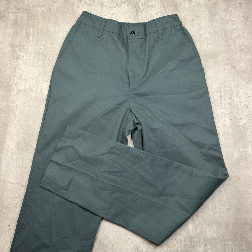 Vintage SofTwill UniFirst Work Pants Olive Green Womens 6x30 Straight Leg Pants